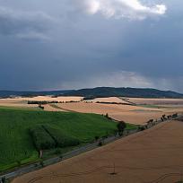 13.7. pohled od ZAS na Jordánek