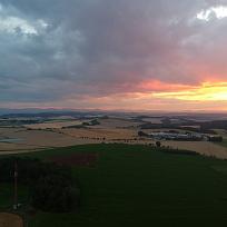 6.7. západ slunce nad Květkovicemi