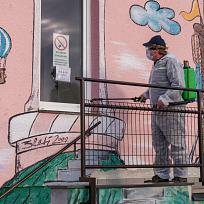 2020 - Dezinfekce veřejných prostor v Kolovči