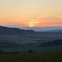 Západ slunce - směr Kanice