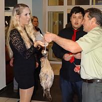 Předávání cen tomboly